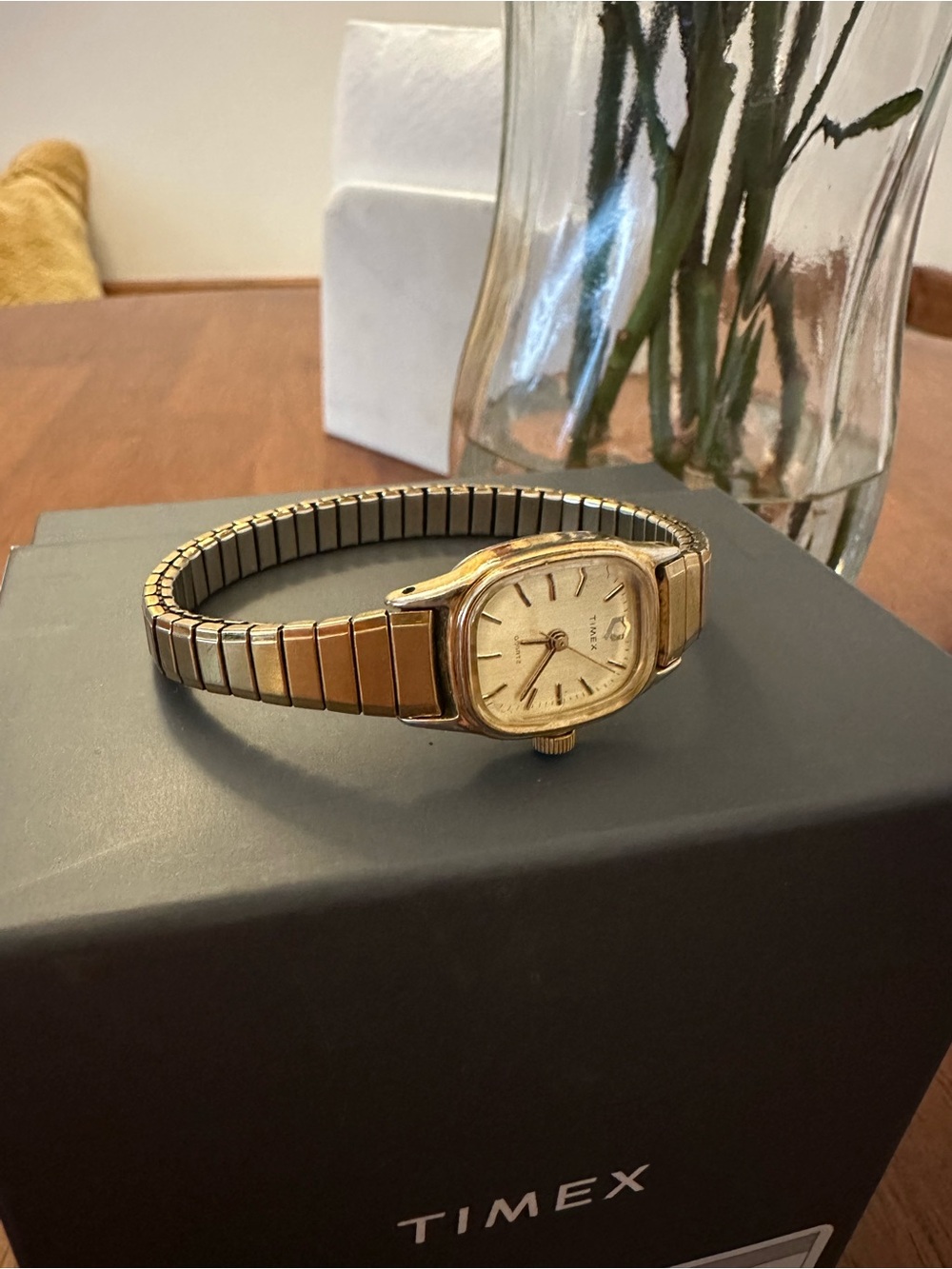 Timex Women's Gold and Silver Two-Tone Expansion Bracelet Watch